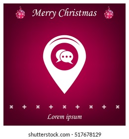 Map pointer flat icon. Vector Eps 10