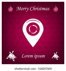 Map pointer flat icon. Vector Eps 10