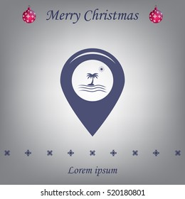 Map pointer flat icon. Vector Eps 10