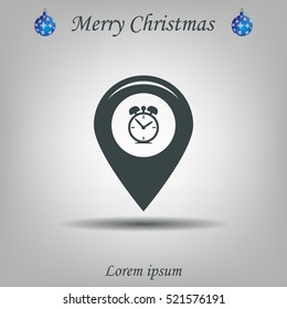 Map pointer flat icon. Vector Eps 10