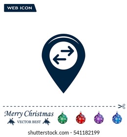 Map pointer flat icon. Vector Eps 10