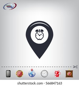 Map pointer flat icon. Vector Eps 10