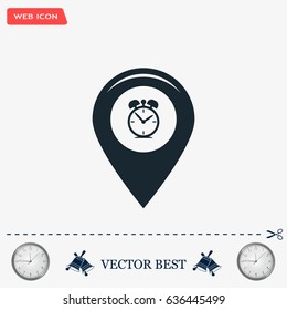 Map pointer flat icon. Vector Eps 10