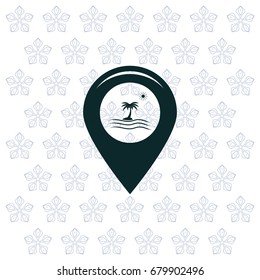 Map pointer flat icon. Vector Eps 10