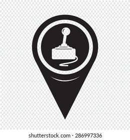 Map Pointer Game Controller Icon