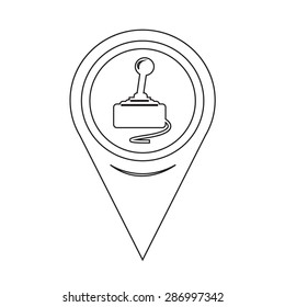 Map Pointer Game Controller Icon