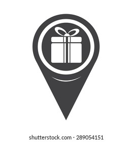 Map Pointer Gift Box Icon