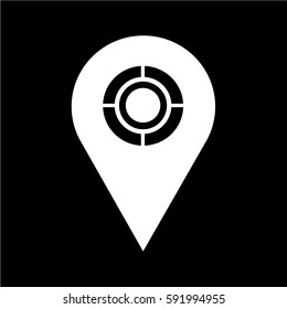 map pointer gps icon