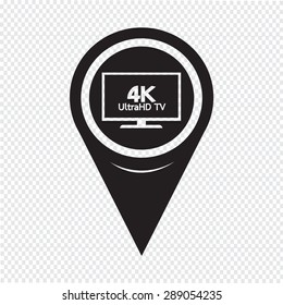 Map Pointer HD TV Icon