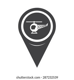 Map Pointer Helicopter Icon