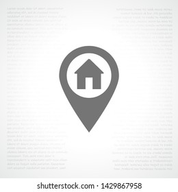 Map pointer house icon . Lorem Ipsum Illustration design