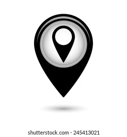 Map pointer with Map pointer icon