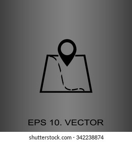 Map with pointer icon