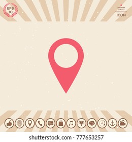 Map pointer icon