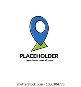 map pointer icon.Can be used as icon or logo for websites, applications, mobile and UI design. color icon, vector illustration
