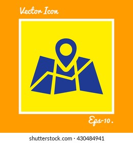 Map Pointer Icon. Eps-10.