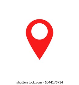 Map pointer icon. GPS location symbol. Vector illustration. Map pointer icon. GPS location symbol. Vector illustration.