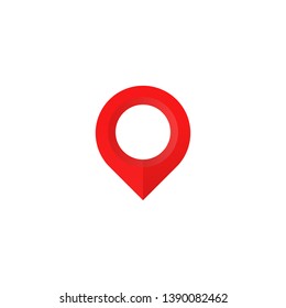 Map pointer icon. GPS location symbol. Vector flat design