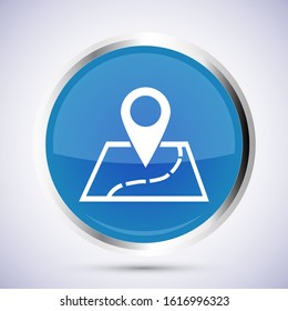 Map pointer icon. GPS location symbol. Flat design style. EPS 10 vector.