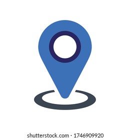 Map pointer icon, GPS location symbol, Maps pin, Location map icon