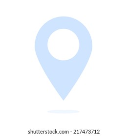 Map pointer icon. GPS location symbol. Flat design style. Vector EPS 10.