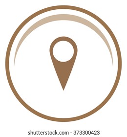 Map pointer icon. GPS location symbol. Flat design style. Vektor EPS 10.