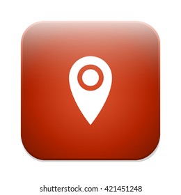 Map pointer icon. GPS location symbol