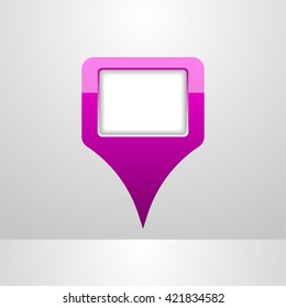 map pointer icon, GPS location symbol, navigations sign