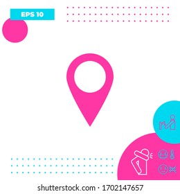 Map pointer icon. Graphic elements for your design