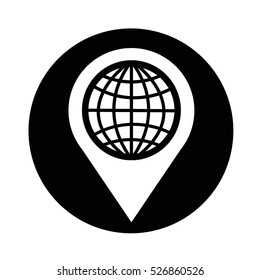 Map pointer icon illustration design