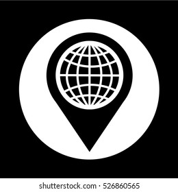 Map pointer icon illustration design