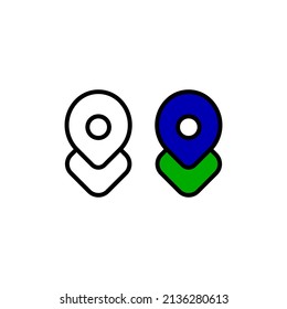 map pointer icon. location marker symbol illustration.