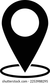 Map pointer icon. Location, pin, gps. vector illustration.