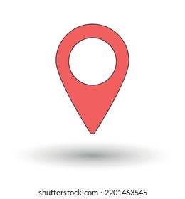 Map pointer icon. Location icon simple vector design.
Map markers idea concept.