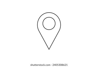 Map pointer icon. location symbol. Flat design. trendy style illustration on white background.