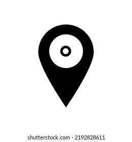 Map pointer icon. Map marker. Vector isolated on white background.