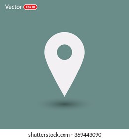 map pointer icon. One of set web icons