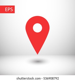 map pointer icon. One of set web icons