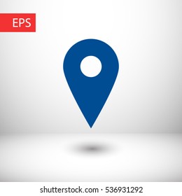map pointer icon. One of set web icons
