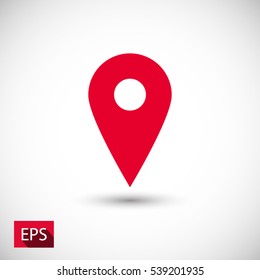 map pointer icon. One of set web icons