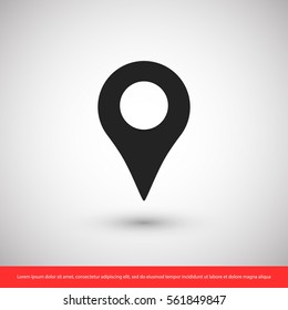 map pointer icon. One of set web icons