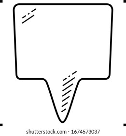  Map pointer icon in outlines