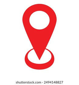 Map pointer icon set, GPS, pin location icon, vector illustration ,design eps 10