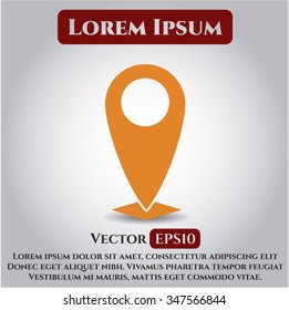 Map Pointer icon or symbol