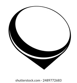 Map pointer icon. Symbol or emblem. Vector illustration