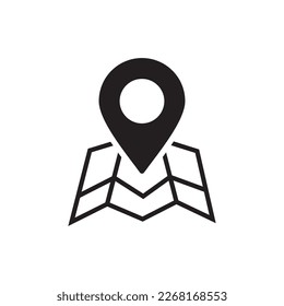 map pointer icon , travel icon