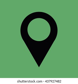 Map pointer icon vector