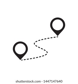 map pointer icon vector design element logo template