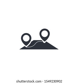 map pointer icon vector design elemnt