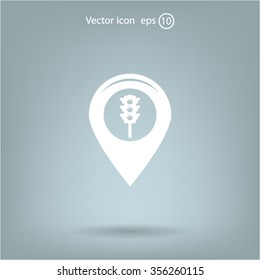 Map pointer icon. Vector Eps 10